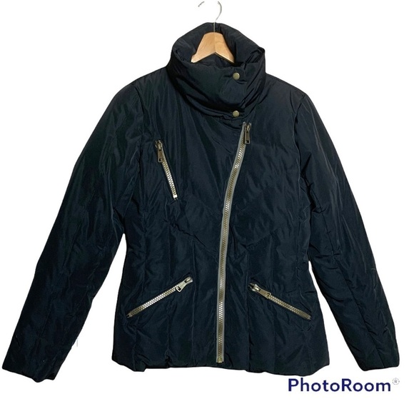 Andrew Marc asymmetrical down jacket size Small - Picture 1 of 11